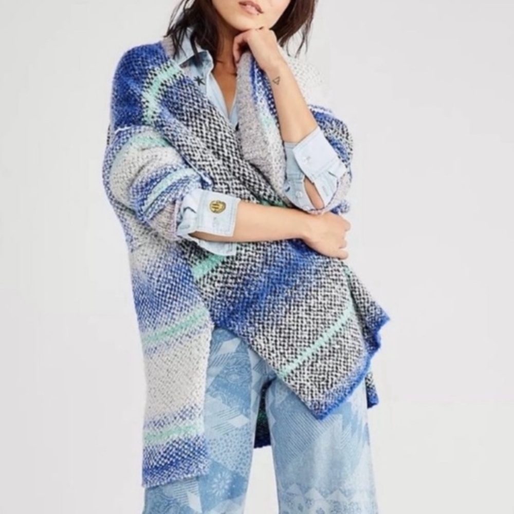 Free People Oversized Open-Front Cardigan Sweater NWOT